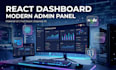 build a modern react admin dashboard using material UI