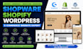 shopware shopify wordpress website product migration bugfixes ecommerce store