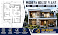 craft house architectural plan villa duplex flat bungalow vacation home drawing