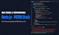 fix bugs and optimize performance in your mern or pern stack application