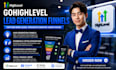 setup gohighlever leads generation funnels,facebook,tiktok internations