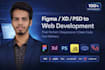 clone or redesign figma,xd,PSD to js,PHP,laravel code