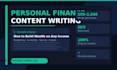 write expert personal finance and investment articles