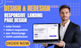 design a creative and responsive landing page