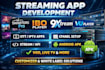 develop streaming app for smarter pro, ibo player, 9xream,vu player, cpanel, apk