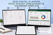 create a 2026 digital planner, excel budget spreadsheet and calendar template