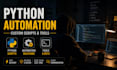 develop custom python automation scripts and tools