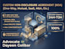 provide a custom nda one way or mutual