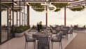 renew existing restaurant outdoor, render cafe terrace, interior layout design