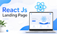 build a modern responsive react landing page with UI design