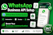 setup whatsapp business API with official meta verification and auto system