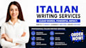 write proofread website content website copywriting in italian writing  article