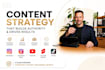 create content strategy, content plan, social media strategy
