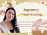 proofread and edit your japanese text as a native speaker