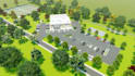 do 3d cemetery design, 3d graveyard, mausoleum, cemetery landscape