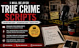deliver true crime scripts, youtube video script, documentary podcast script