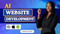 do full stack website development, custom web design, ai software developer