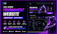 design tournament website gaming website esport website