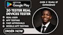 provide 12 to 20 real tester closed testing google play