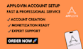 help you set up an applovin account creation