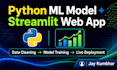 build a python machine learning model and deploy as streamlit web app