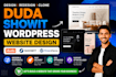 design redesign, clone migrate fix, duda, showit, carrd, wordpress website