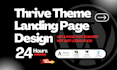 build thrive theme landing page design, thrive theme builder website design