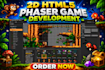 develop HTML5 phaser 2d game, browser game, javascript game for mobile and web