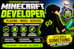 develop custom minecraft plugins mods and server systems