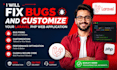 bug fixing and customize laravel website with rest API