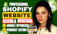 redesign shopify website, shopify dropshipping redesign, create shopify store