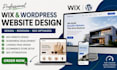 design wix website wix landing page, wordpress website, wix ecommerce store