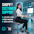 provide shopify customer support via chat and email