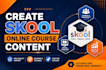 create skool online course content, mighty network community course training