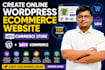 create online wordpress ecommerce website, woocommerce store