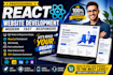 build a modern responsive react js website