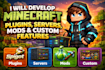 develop minecraft server, plugins mods, minecraft java and systems