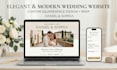 create a modern squarespace wedding website with rsvp and custom design