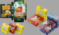 design printable card game box, board game packaging and 3d mockup layout