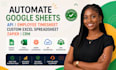 automate google sheet api employee timesheet custom excel spreadsheet zapier crm
