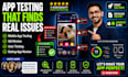 do mobile app testing, app testing, QA testing and dating app review