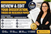 review, edit bachelor thesis, ghostwrite master thesis, phd report