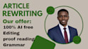 do and edit article rewriting