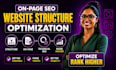 fix on page SEO issues and optimize structure