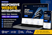 create a responsive website using HTML CSS and javascript