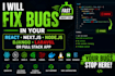 debug and fix bugs in your web application