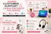 do customer service and canva pin design