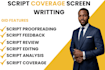 do movie script writing, feature film, screen,  screenwriting