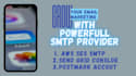 provide AWS ses SMTP, sendgrid, postmark server with that limits you need