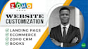customize zoho website edit zoho website revamp zoho website design
